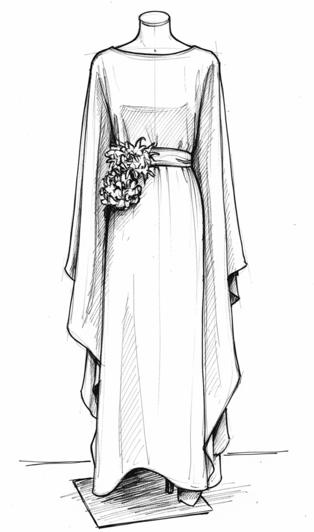 boceto vestido atelier